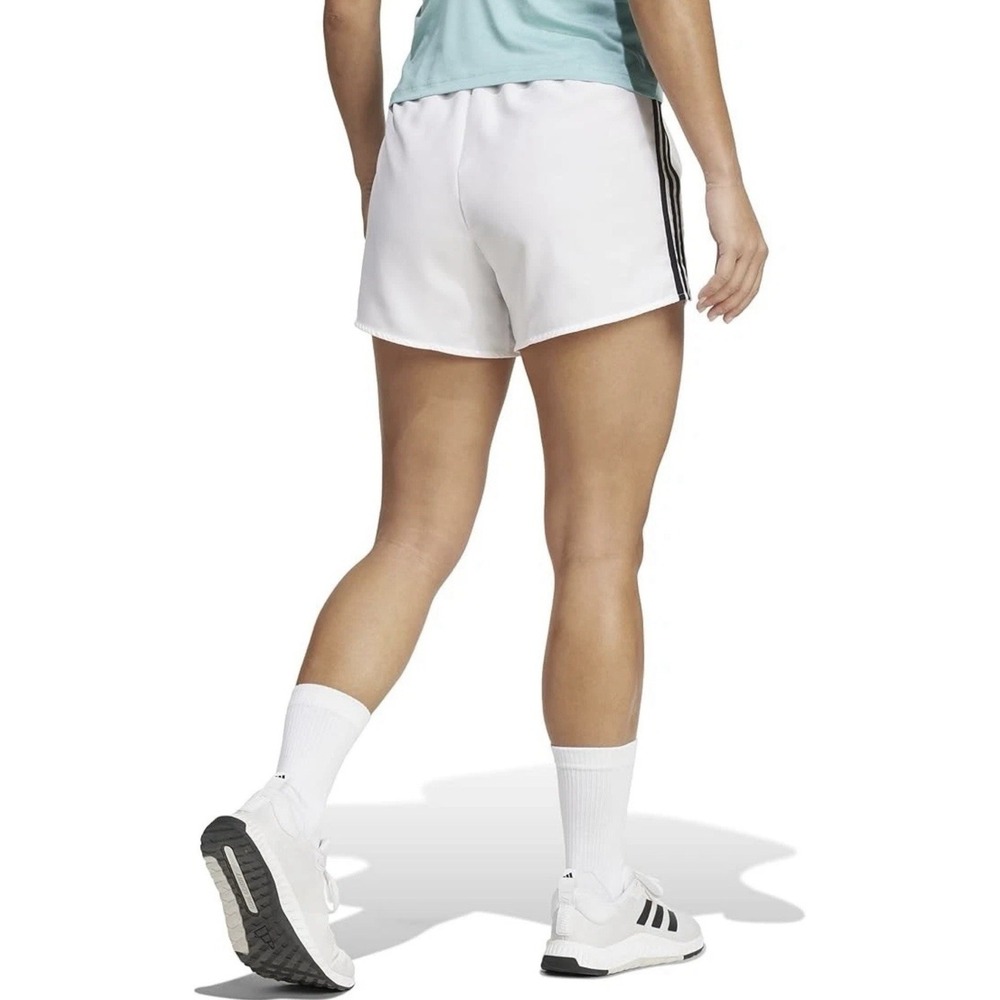 ADIDAS Womens Size XL 3 Stripes High Rise Athletic Training Shorts Aeroready Run - Picture 3 of 13